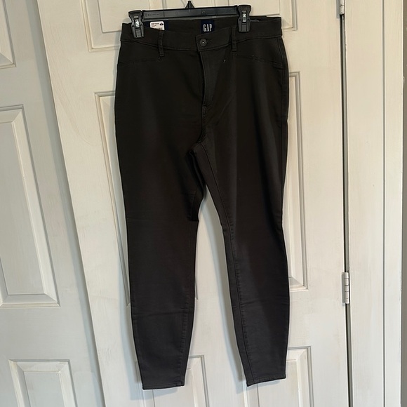 NWT Gap Super Strechy skinny charcoal pants size 10 - Picture 1 of 7